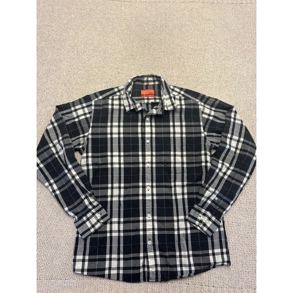 Scullers Relaxed Fit Plaid Shirt Size M